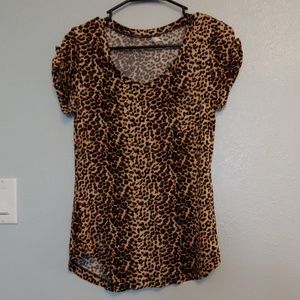 Women's Leopard Print Top